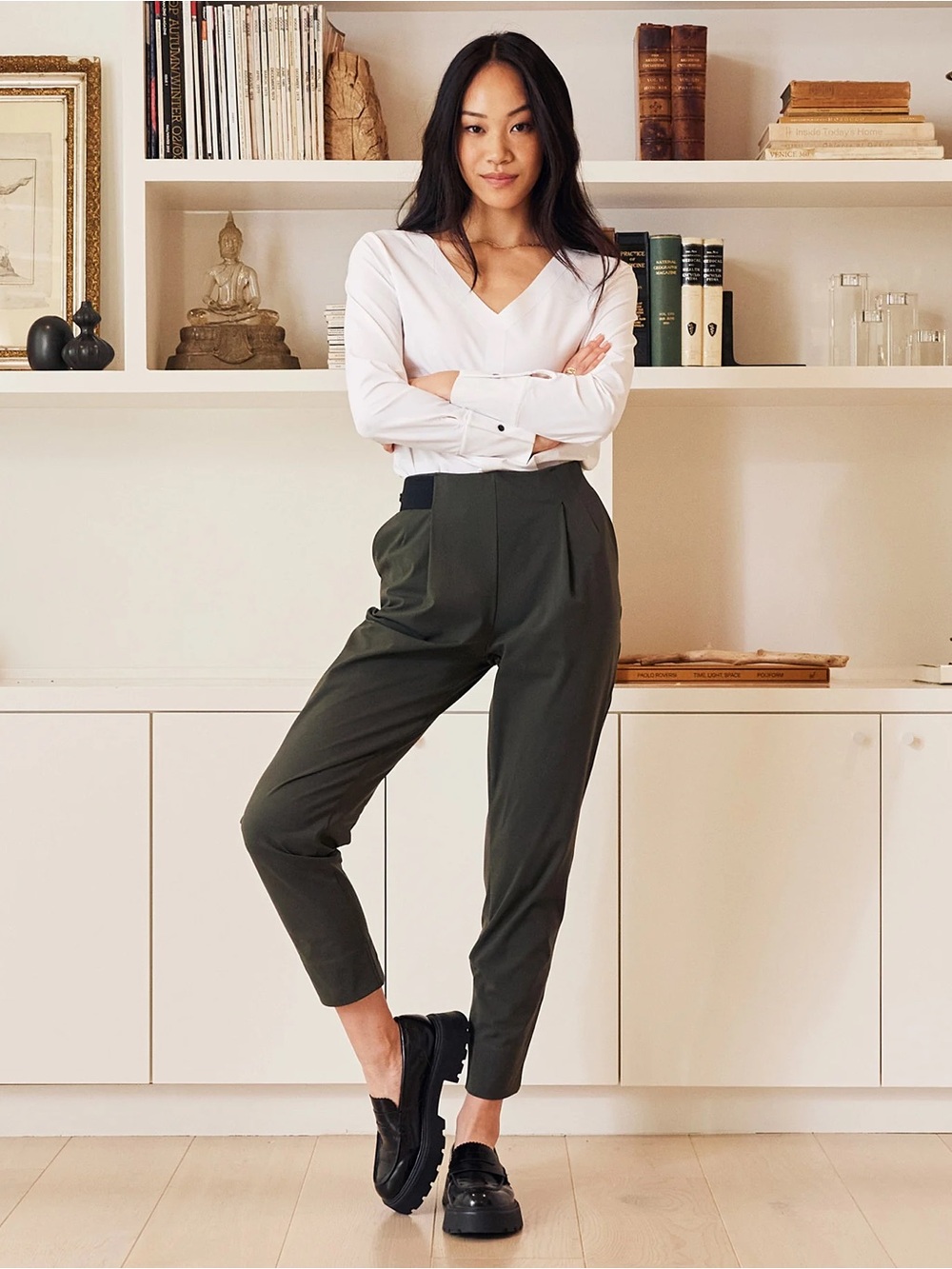 ADAY Turn It Up Pants - Moss